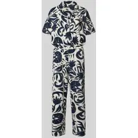 OUI Jumpsuit met all-over bloemenmotief