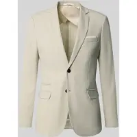 Selected Slim Fit Single-breasted Blazer Heren Wit 48