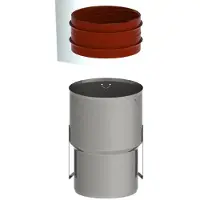 Burgerhout Koppelst Rvs 80-80 Spie-flex + Klemstrip