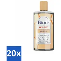 Bioré 20 x – Houtskool Anti-Puistjes Reinigingsgel – Gezichtsreiniger – 200 ml - Houtskool Reiniger - Puistjes Verkleinen - Salicylzuur - Vet Huid Reinigen - Acne Behandeling