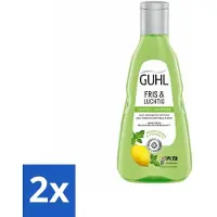 Guhl 2 x - Shampoo - Fris & Luchtig - 250 ml - Haarverzorging - Shampoo - Fris Haar - Luchtig Haar - Vet Haar