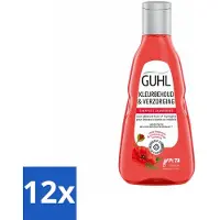 Guhl 12 x - Shampoo - Kleurbehoud & Verzorging - 250 ml - Kleurbehoud Shampoo - Gekleurd Haar Shampoo - Shampoo Voor Gekleurd Haar - Haarverzorging - Kleurintensiteit