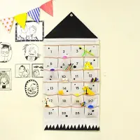 Traumheim Hangende organizer met 24 vakjes - Grote hangende opbergtas (110 x 52 cm)- Ademend linnen-katoenmateriaal - 0pvouwbaar en herbruikbaar - Praktische opbergtas voor deur, muur, kledingkast en kantoor