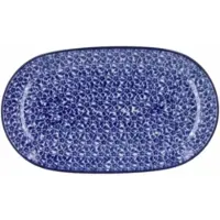 Bunzlau Castle Schaal Indigo Wide Oval