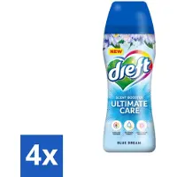 Dreft 4 x - Ultimate Care - Wasverzachter - Geurbooster - Gekleurde Was - Blauwe Droom - 15 Wasbeurten - Wasverzachter - Geur - Wasmiddel - Blauwe Geur - Kleurbescherming