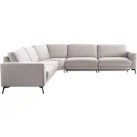 Pronto Wonen Hoekbank links Moscato - Grijs - Grove weefstof -