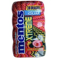 Mentos XTREME - Sour Gum - Strawberry - 10 stuks a 56 gram - Suikervrij