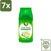 Air Wick 7 x Freshmatic - Luchtverfrisser Navulling - Pure Fresh Komkommer - 250ml - Grootverpakking - Luchtverfrisser - Geurverspreider - Komkommer Geur - Frisse Geur - Geurintensiteit