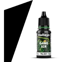 Vallejo Hobbyverf Acrylverf - 76051 Game Air - Black - Acryl - Verf flesje - 18 ml