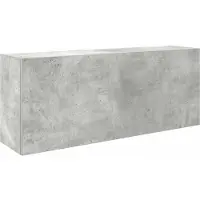vidaXL Badkamerwandkast 100x25x40 cm bewerkt hout betongrijs