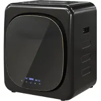 HOMCOM Wasdroger Roestvrij staal, ABS 48L x 40B x 56H cm Zwart