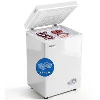 YASHE vrieskist - 100 L - 2 manden - energieklasse E - wit