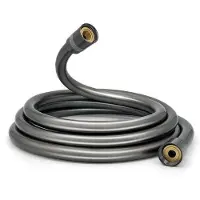 Benza Ibenzoa Flexibele douche slang, 1,5 meter – PVC, meerlaags, zilverkleurig, 360° draaibaar, roestvrijstalen draaikoppeling, standaard 12 inch aansluiting, knikbestendig