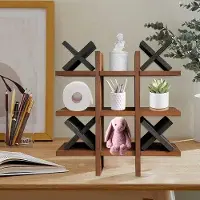 Benza Ibenzoa toiletrolhouder van hout, ontworpen in de stijl van klassieke bordspellen – een decoratieve houder van hoogwaardig hout voor badkamer, keuken en woonkamer