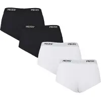 Pieces Logo Solid Slipje 4 Eenheden