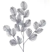 Kaemingk Kerstdecoratie Fantasietak Spray Grijsblauw 72 cm - Kunststof