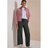 Cecil Dames Wide leg broek van zachte, soepelvallende stof - Groen - XXL