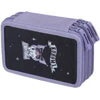 Baagl 3-vaks etui, schoolmap voor meisjes - Kuromi Fortune Dream