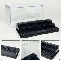LEGO Zwarte displaycase van acryl voor minifiguren