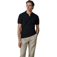 Profuomo Poloshirt navy v-hals