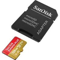 SanDisk Carte mémoire micro SD Extreme Plus microSDXC 128 Go