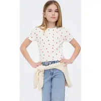ONLY GIRLS Shirt 'KOGBella' rood / wit