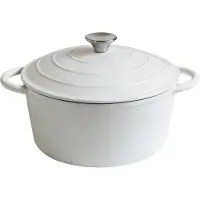 ROYAL SWISS Bratentopf 22 cm – Inductiebraadpan – Geëmailleerde gietijzeren braadpan