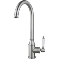 Aquanello Keukenmengkraan, nostalgisch design, roestvrij staal, Heritage Manor, model NB-9001-HM, merk