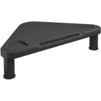 vidaXL Monitorstandaard hoek 49x28x10,5 cm zwart