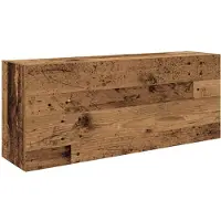 vidaXL Badkamerwandkast 100x25x40 cm bewerkt hout oud houtkleurig