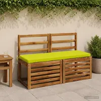vidaXL Bankkussens SOEST 2 st 100% Polyester Heldere Groen.