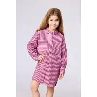Woody Slaapkleedje roze streep - maat L