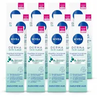Nivea 12 x - Nacht Exfoliant - DERMA Huidzuiver Dagelijkse Verzorging - Met Salicylzuur (AHA), Glycolzuur & Niacinamide - Tegen Acne & Mee-eters - 40 ml - Voordeelverpakking - 12 stuks