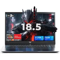 AceMagic AX18Pro 18.5 inch Gaming Laptop - ΑΜD Ryzen 5 7430U Prozessor(tot 4,3 GHz) - 16GB DDR4 RAM 512GB SSD - Widows11 Pro - WIFI6 - Grijs