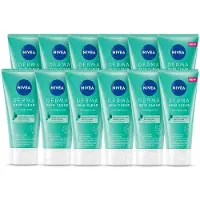Nivea 12 x - Gezichtsscrub - DERMA Huidzuiver - Voor onzuivere huid - Met Salicylzuur (AHA) & Niacinamide - Tegen Acne & Mee-eters - 150 ml - Voordeelverpakking - 12 stuks