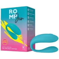 ROMP Join Turquoise Vibrerende Ring voor Koppels