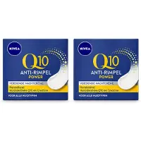 Nivea 2 x - Nachtcrème - Q10 POWER Anti-Rimpel - Voor alle huidtypen - Met Q10 & Creatine - 50 ml - Voordeelverpakking - 2 stuks