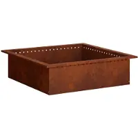 vidaXL Vuurschaal Ring Roestkleurig 90 x 90 x 25 cm weervast staal