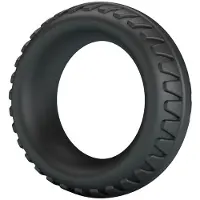 Crazy Bull - MERRITT TEXTURED SILICONE COCK RING BLACK