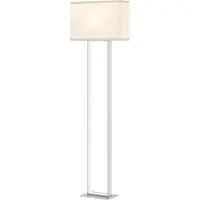 HOMCOM LED staande lamp met linnen lampenkap, 3 lichtkleuren