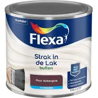 Flexa - Strak In De Lak Buitenlak Zijdeglans - Puur Aubergine - Mengverf - 500 Ml