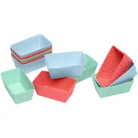 Lurch Flexiform 12 brownievormen - silicone - groen, blauw, rood - 7.8x4.3x3.1cm