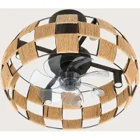FARELEK – Brézana Ø48 cm – Plafondventilator – 7 ABS – 6 standen
