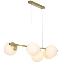 Nordlux Lilly LED Hanglamp | 5x E14 Max 10W | Dimbaar | Messing