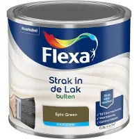 Flexa - Strak In De Lak Buitenlak Zijdeglans - Epic Green - Mengverf - 500 Ml