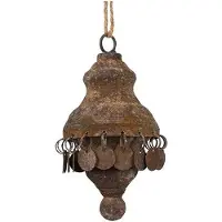 Countryfield Hanger Amira Roest Metaal Ø9,5x30cm Bruin bruin Metaal Decoratief