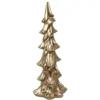 Countryfield Beeld Kerstboom goud H37cm goud Aardewerk Decoratief beeld of