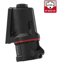 Walther design -Werke CEE-wandcontactdoos voor Centraal- en Oost-Europa, NEO, 32A, 5-polig, 6 uur, IP54