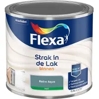 Flexa - Strak In De Lak Binnenlak Mat - Retro Aqua - Mengverf - 500 Ml