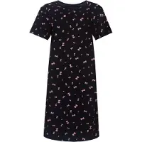 Temptation Dames Big Shirt - Korte Mouwen - Zwart - Maat XL